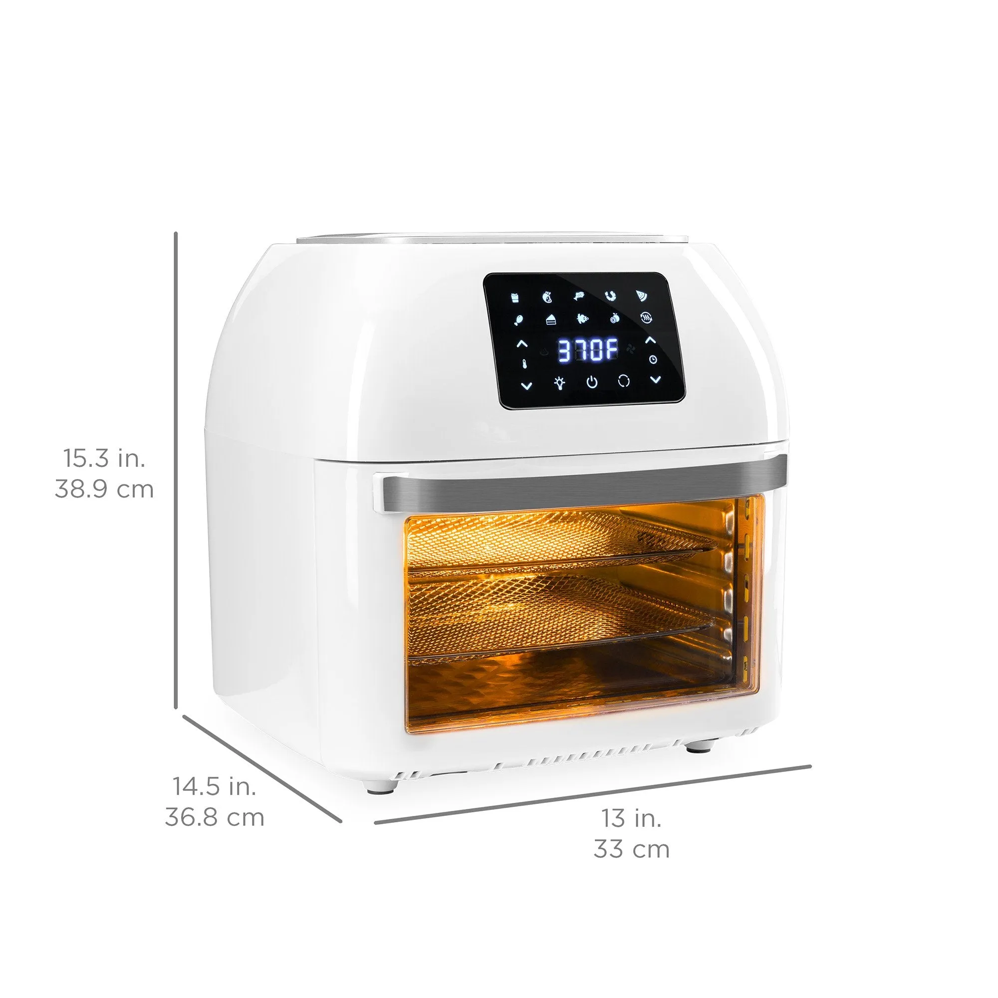 16.9qt 1800W 10-in-1 XXXL Air Fryer Countertop Oven, Rotisserie, Dehydrator