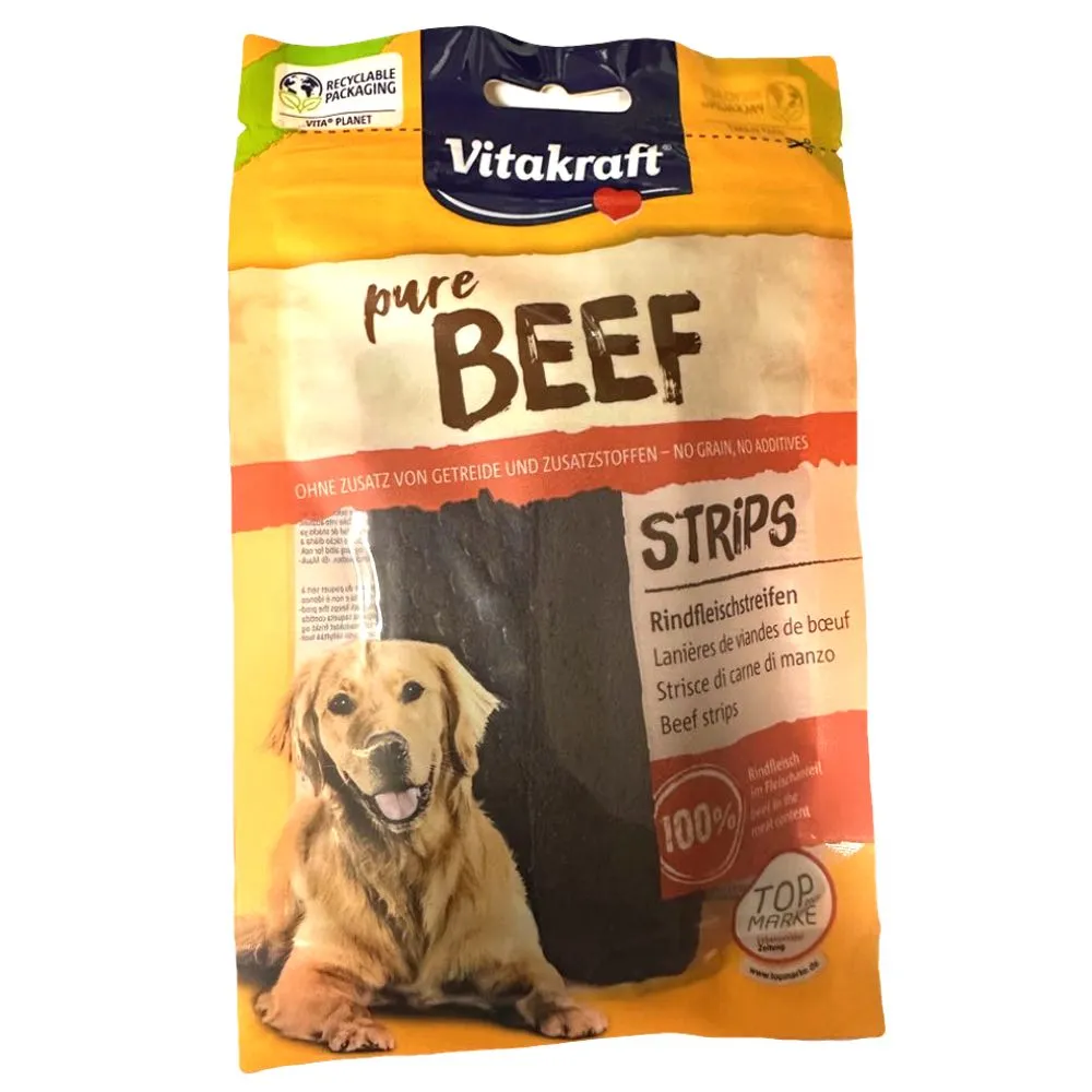 $2 OFF (Exp 4Mar25): Vitakraft Pure Beef Strips Dog Treat 80g