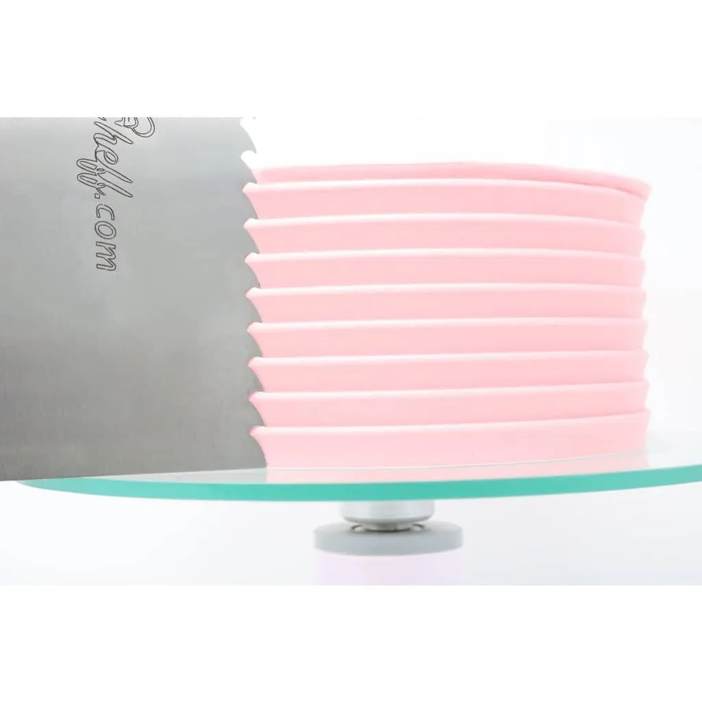 2-Sided Stainless Steel  Cake Decorating Comb #3 (4" X 8")