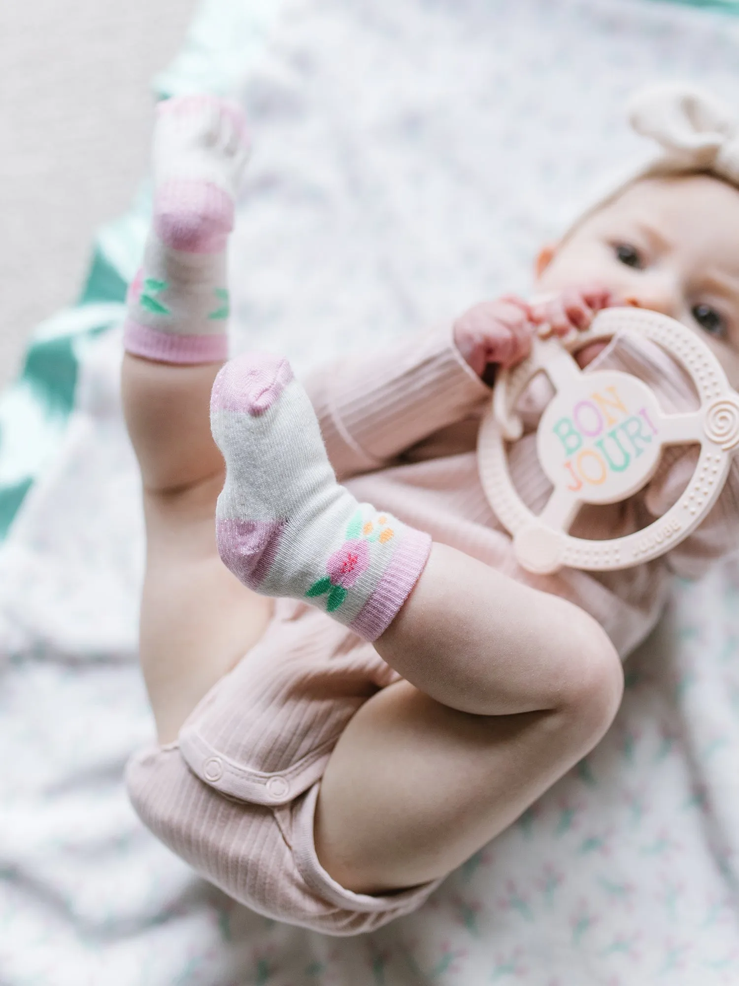 3-Pack Soft Durable Baby Socks Set - Sweet Daisy