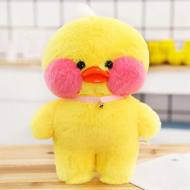 30cm Cute Plushie Lalafanfan Yellow Duck Stuffed Animals Soft Plush Toys for Girls Kids Kawaii Doll Birthday Christmas Gift