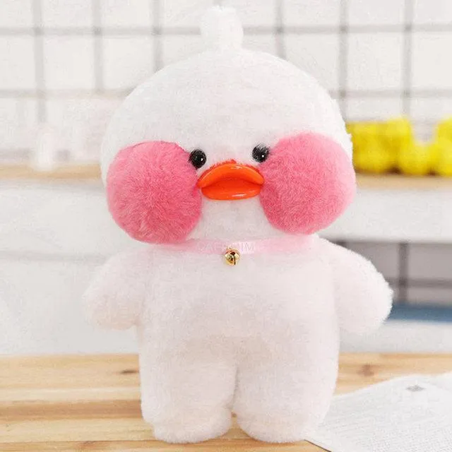 30cm Cute Plushie Lalafanfan Yellow Duck Stuffed Animals Soft Plush Toys for Girls Kids Kawaii Doll Birthday Christmas Gift