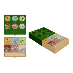 6pc Mooncake Box with Box Sleeve and Additional Compartment