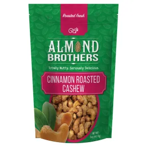 Almond Brothers - Cinnamon Roasted Cashews, 5 Oz