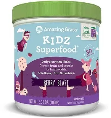 Amazing Grass Kidz SuperFood Wild Berry Powder 6.5 oz Powder