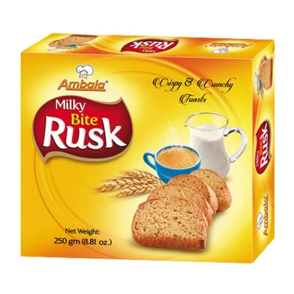 AMBALA MILKY BITE RUSK 250GM