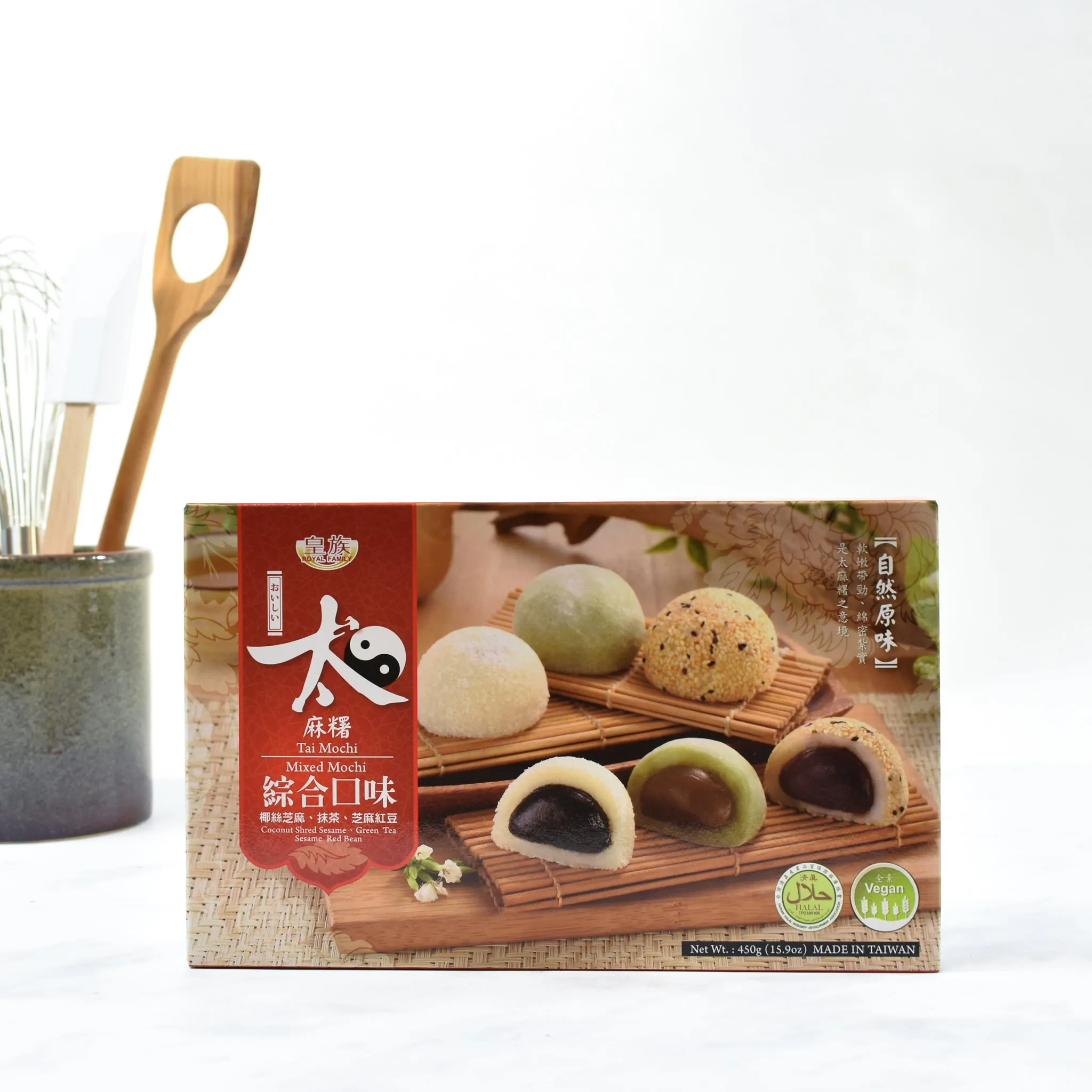 Assorted Mochi - Red Bean, Green Tea, Coconut 450g