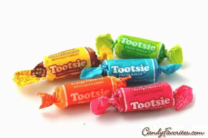 Assorted Tootsie Rolls Candy Jar