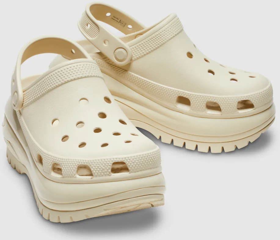 Authentic Crocs Mega Crush Clog - Bone