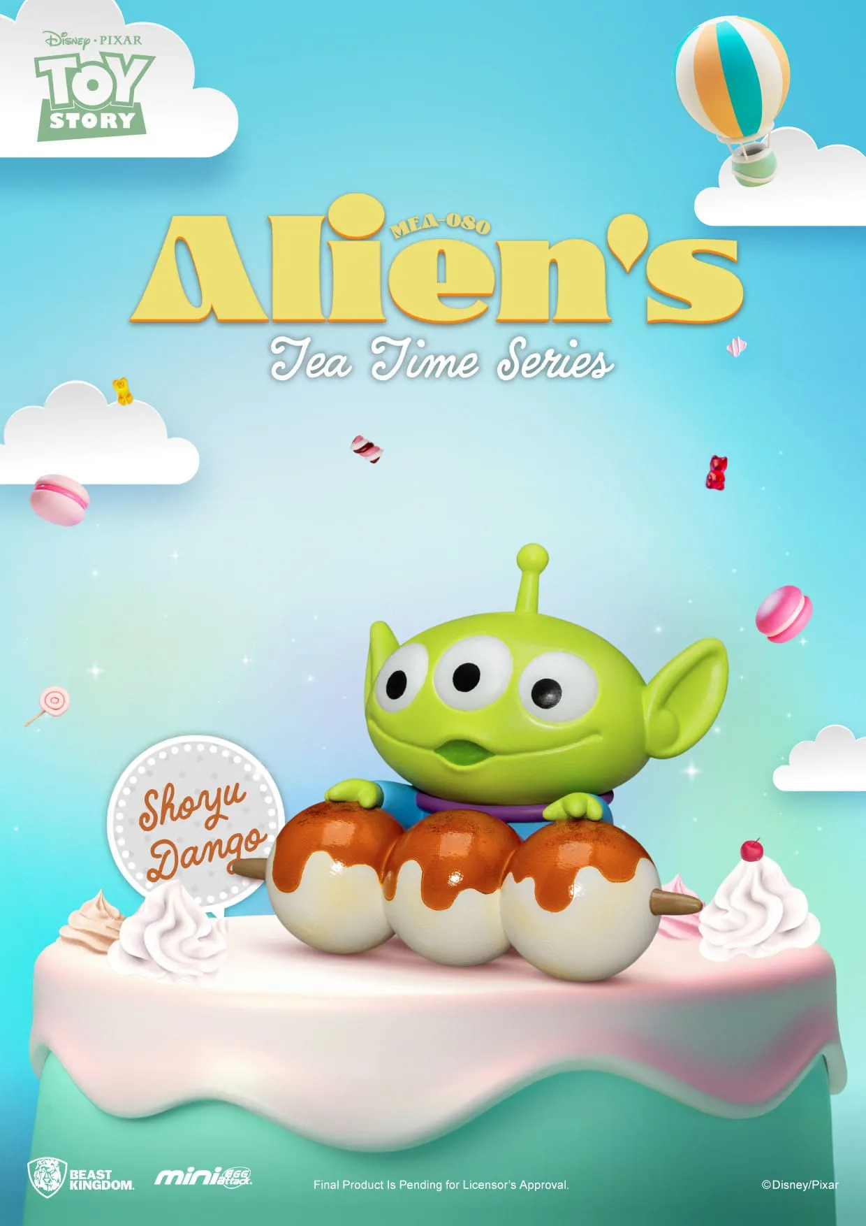 Beast Kingdom Toy Story Alien's Tea Time Series Mini Egg Attack Figures Set