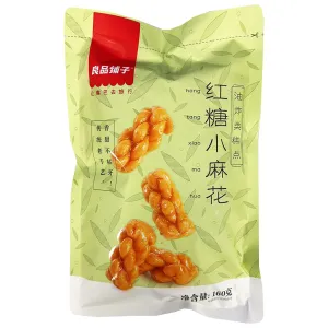 Bestore Fried Dough Twist Brown Sugar 160g ~ 良品铺子 红糖小麻花  160g