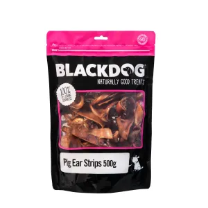 Blackdog Pig Ear Strips Dog Treats 500g