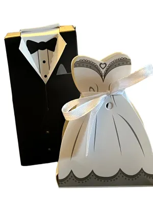 Bride and Groom shaped Party Favors Filled with Freeze Dried Candy