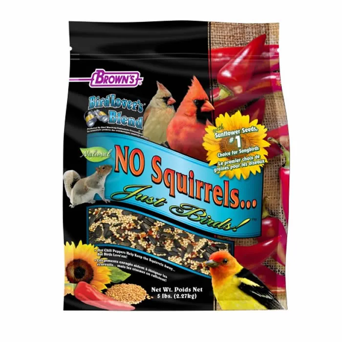 Brown's No Squirrels…Just Birds!™ with Sunflower Wild Bird Seed, 5-lb bag