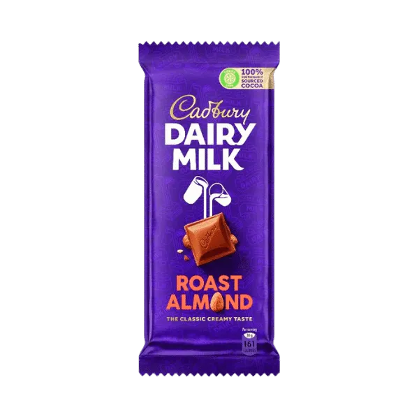 CADBURY DAIRY MILK ROAST ALMOND CHOCOLATE 90G