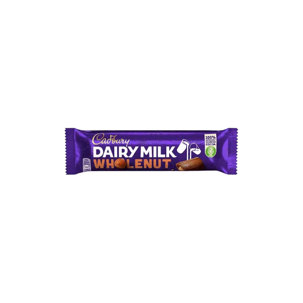 CADBURY DAIRY MILK WHOLE NUT CHOCOLATE 45G