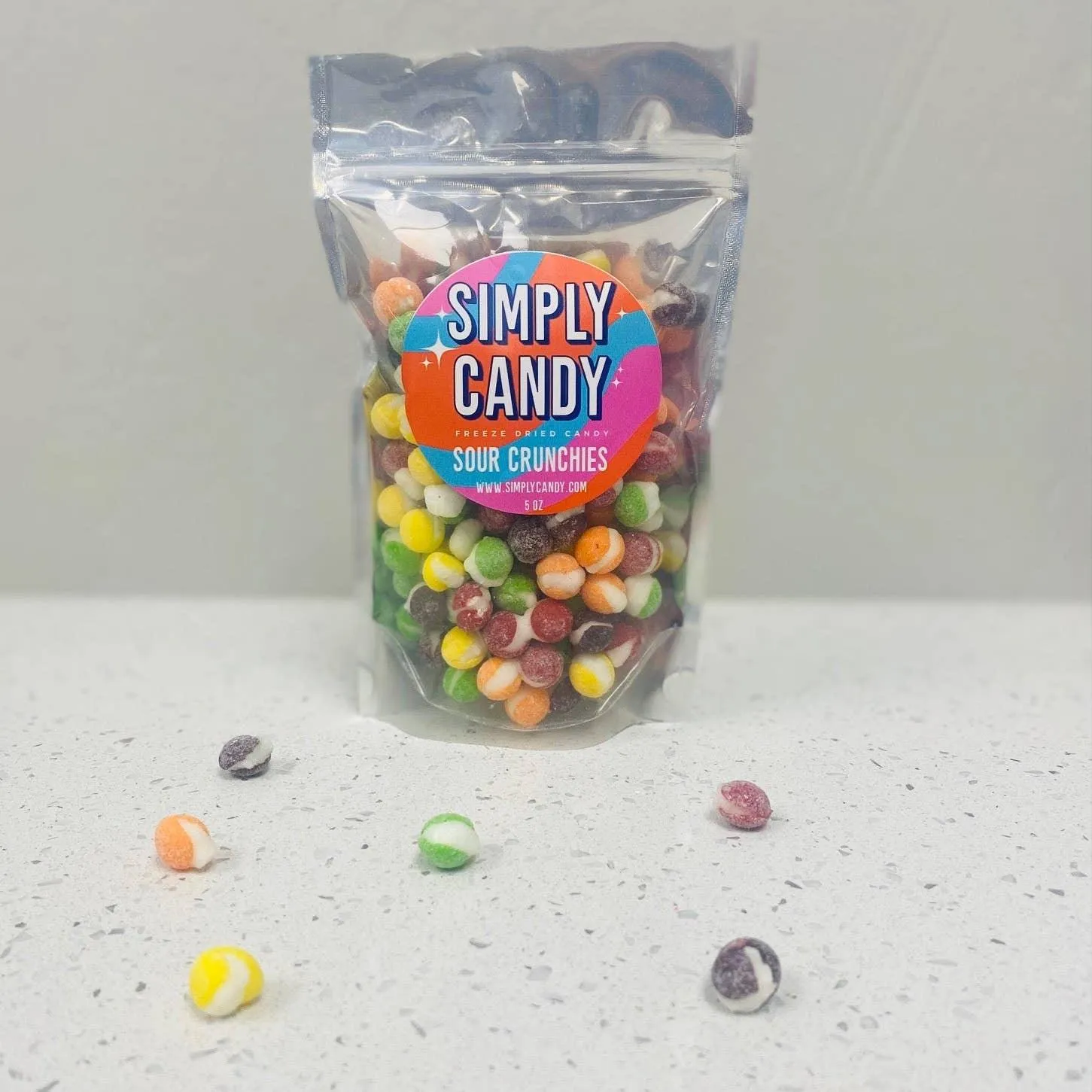 Candy | Freeze Dried Sour Skittles Rainbow Crunchies | Simply Candy