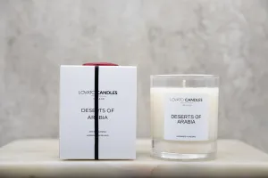 Clear Scented Candle with Luxury White Box - Deserts of Arabia