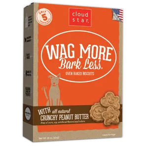 Cloud Star Wag More Bark Less Oven Baked Crunchy Peanut Butter Dog Treats