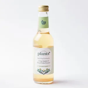 Deliciously Ella Plants Crisp Apple & Floral Elderflower Sparkling Kombucha