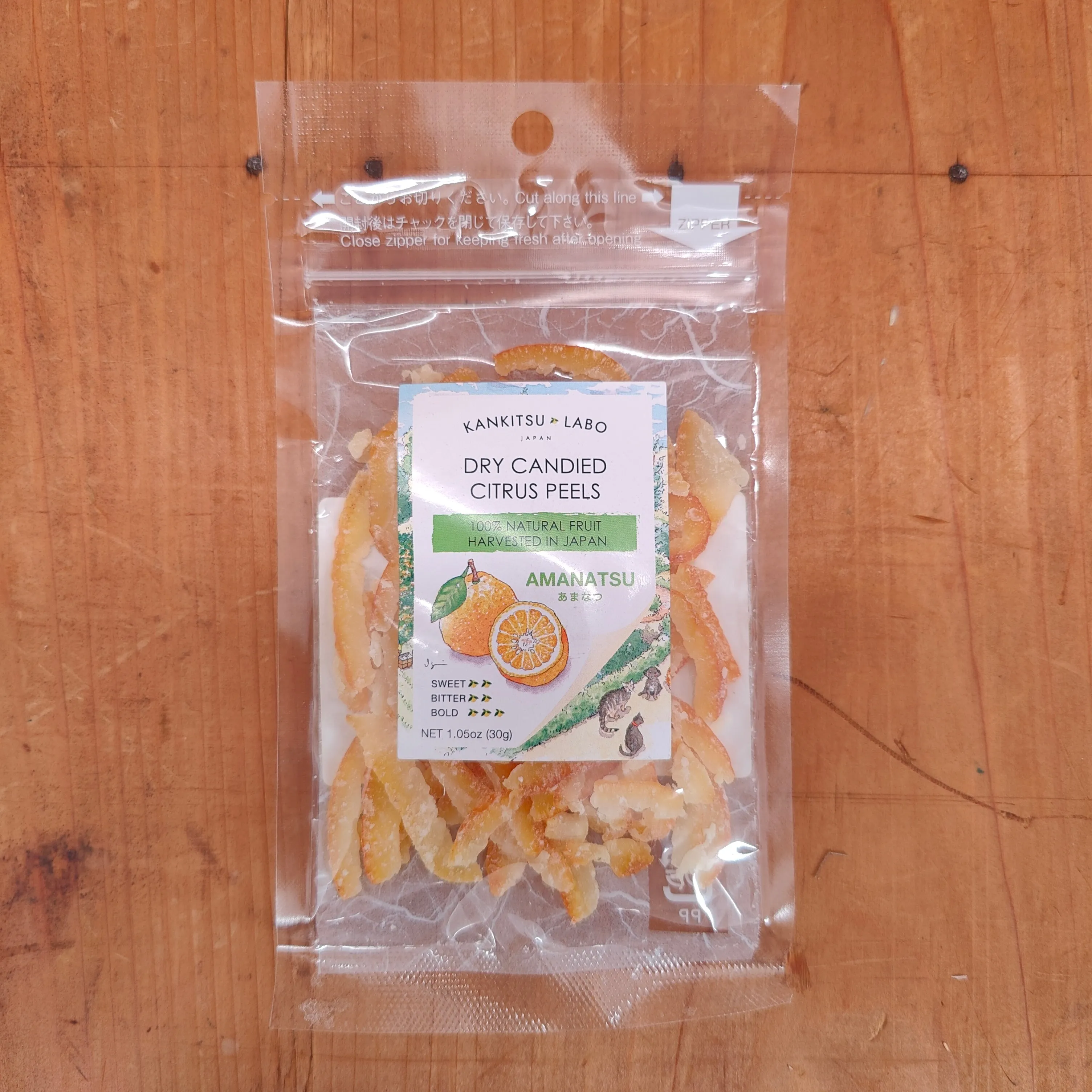 Dry Candied Japanese Citrus Peels - 1.05oz