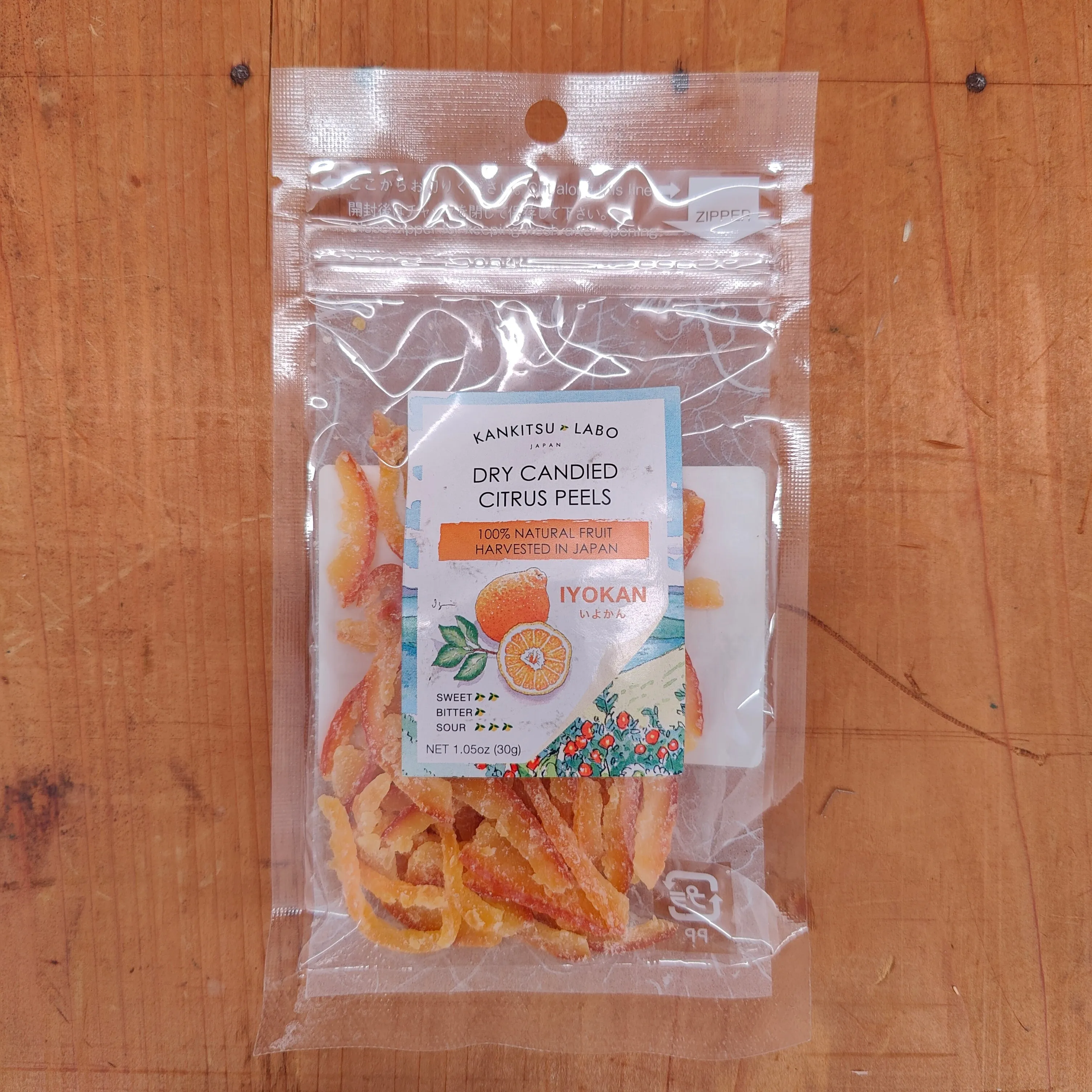 Dry Candied Japanese Citrus Peels - 1.05oz