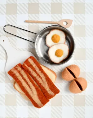 Felt Bacon and Egg Breakfast Set - Tara Treasures