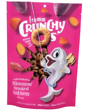 Fromm Crunchy O's Slammon' Smoked Salmon Dog Treats 6oz