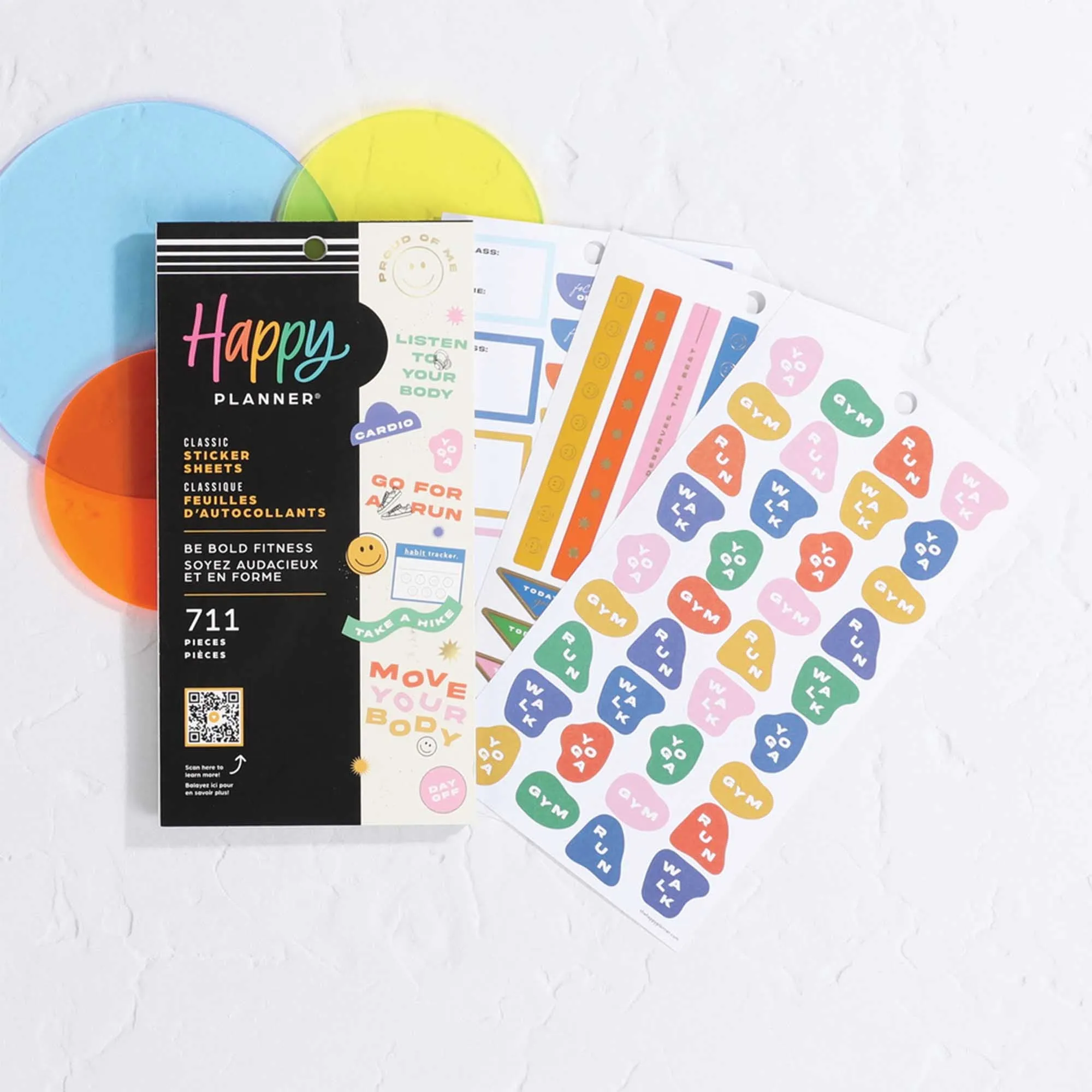 Happy Planner Be Bold Fitness Classic Sticker Book Value Pack