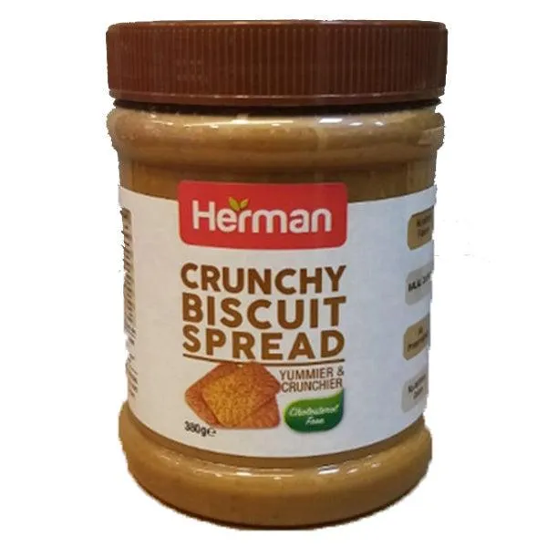 HERMAN BISCUIT SPREAD CRUNCHY 380GM