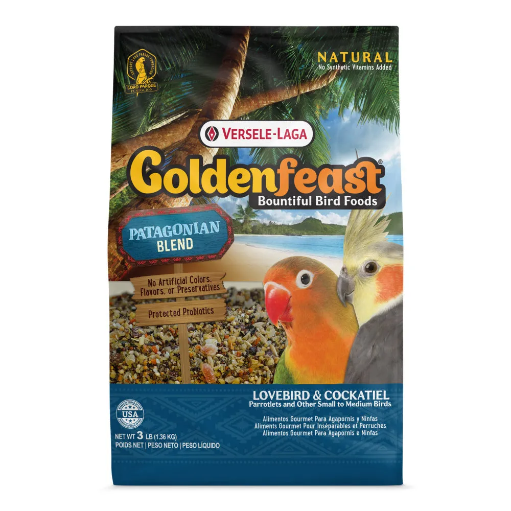 Higgins Versele-Laga Goldenfeast Patagonian Blend Bird Food for Lovebirds & Tiels & Parrotlets