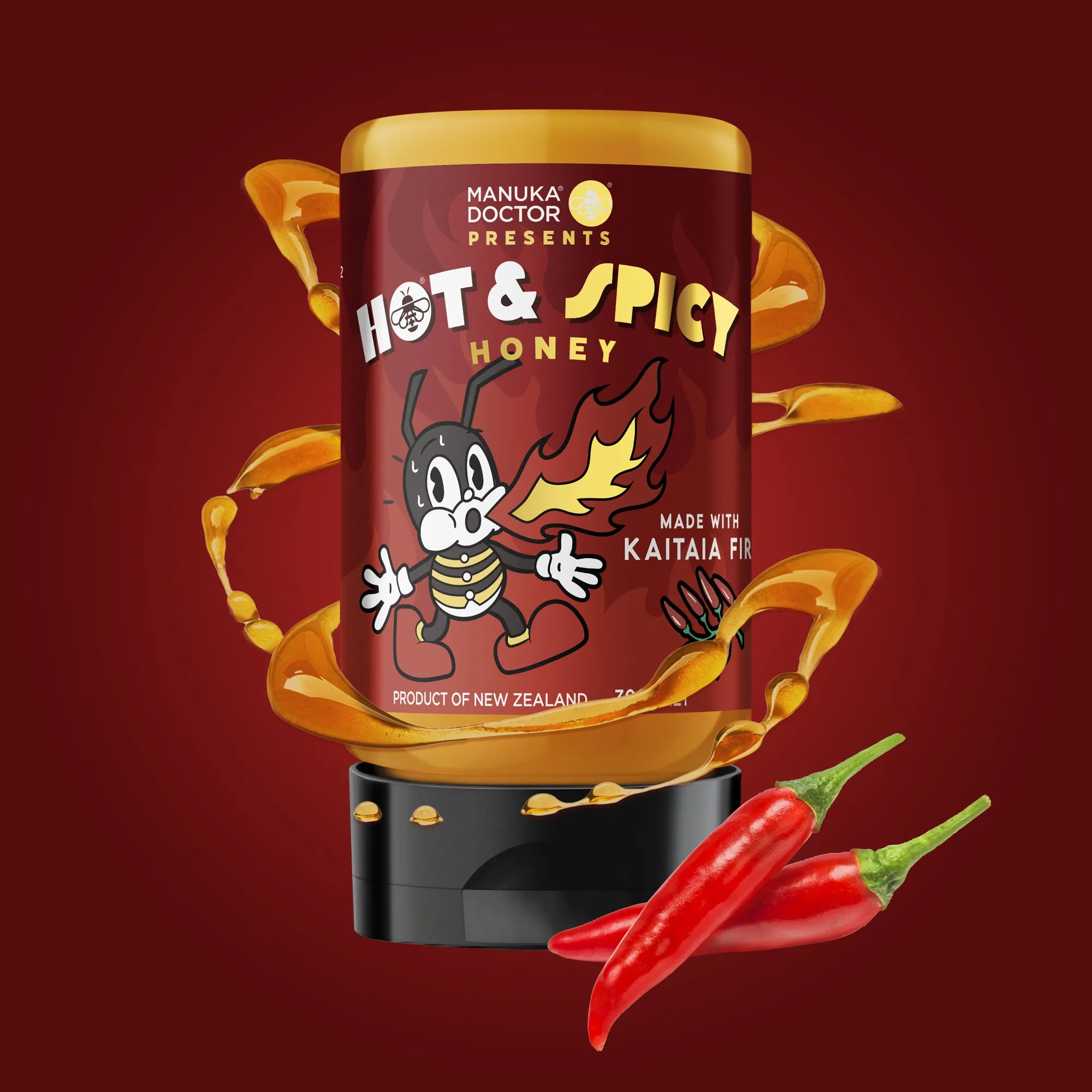 Kaitaia Fire x Manuka Doctor - Hot & Spicy Honey (300g)