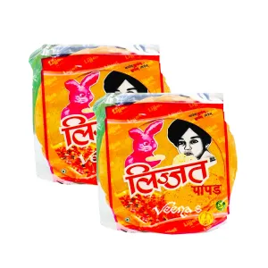 Lijjat Garlic Papad (Pack of 2) 200g