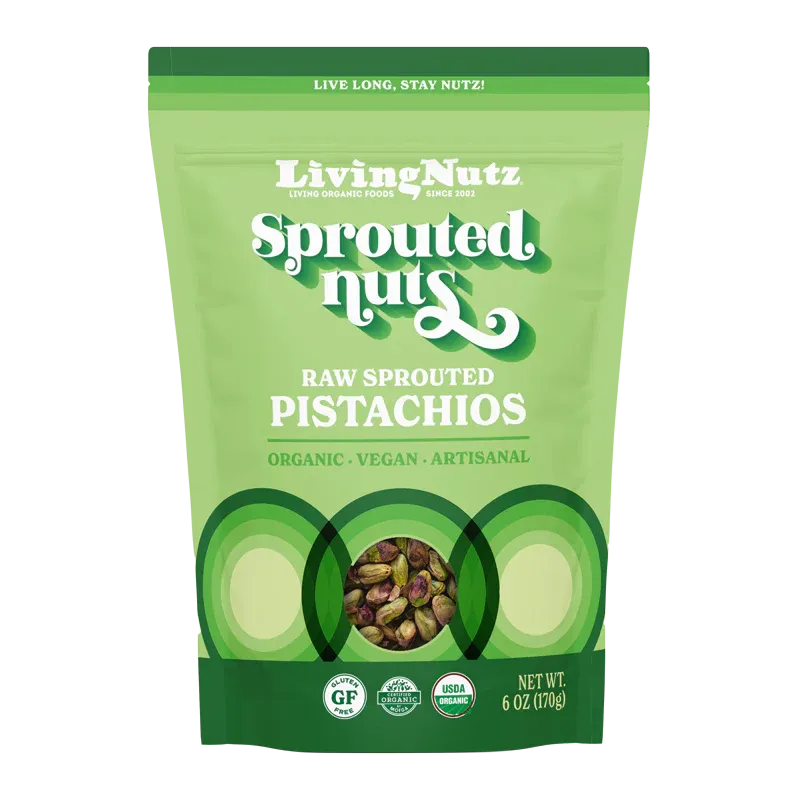 Living Nutz - Organic Sprouted Pistachios (6oz)