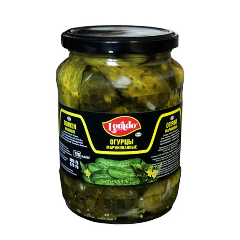 Lorado Pickled Cucumbers 6-9 cm, 670g