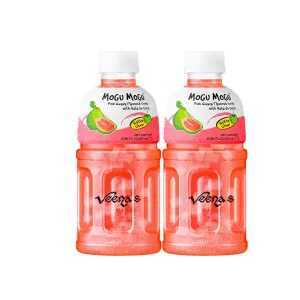 Mogu Mogu Pink Guava Flavoured Drink (Pack of 2)320ml