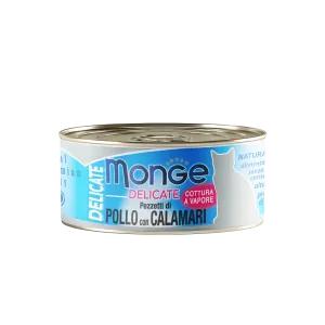 Monge Cat Delicate Chicken with Squid 80g