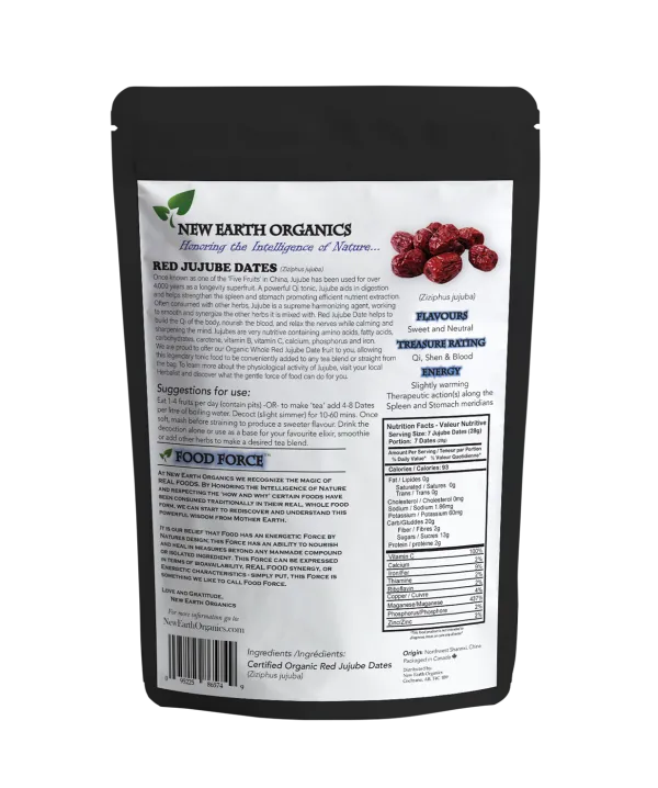 New Earth Organics American Red Jujube Dates (185g)