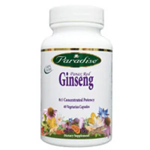 Panax Red Ginseng 60 vcaps By Paradise Herbs