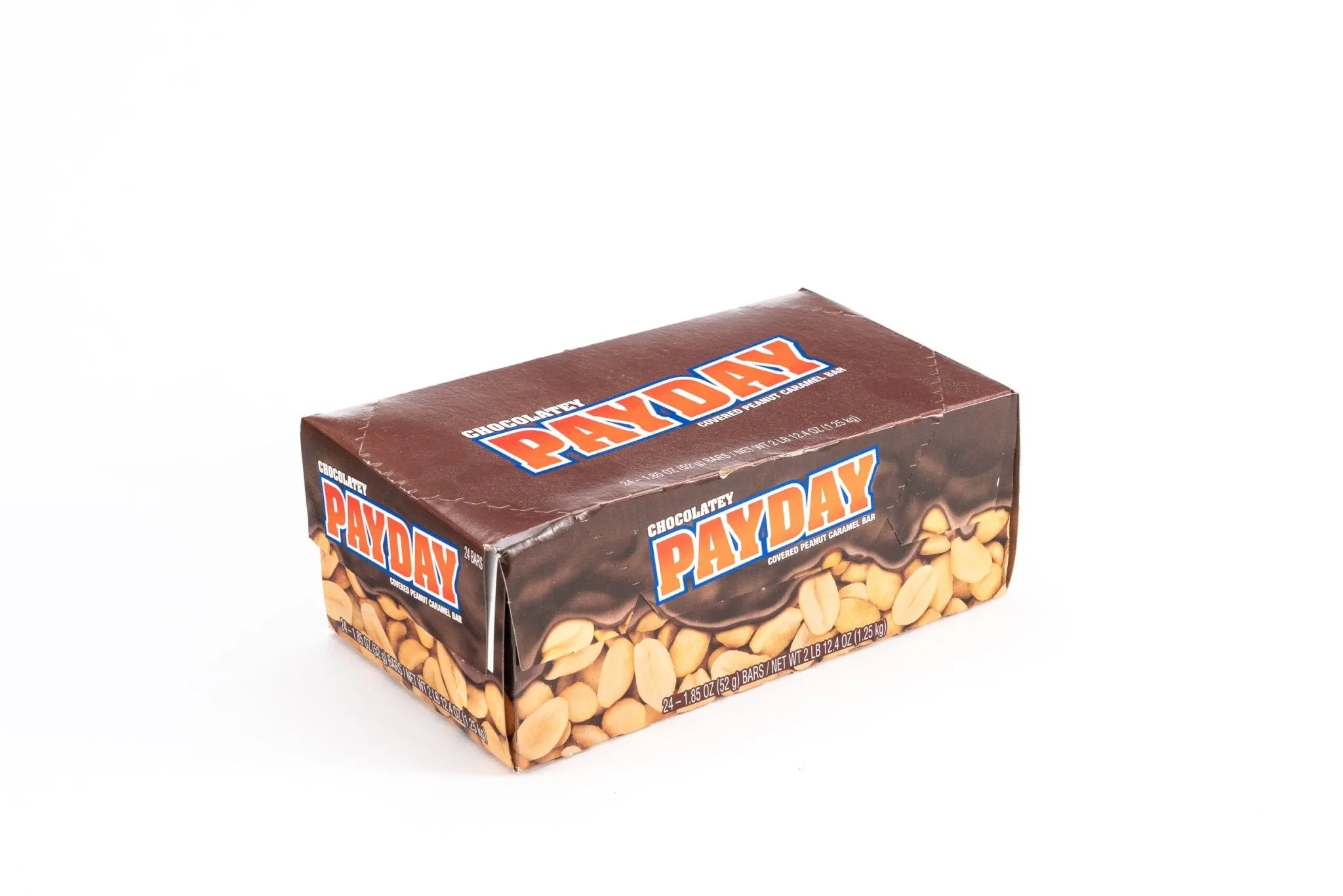 Payday Chocolatey Peanut Caramel Bar Candy Bulk Box (1.85 oz, 24 ct.)