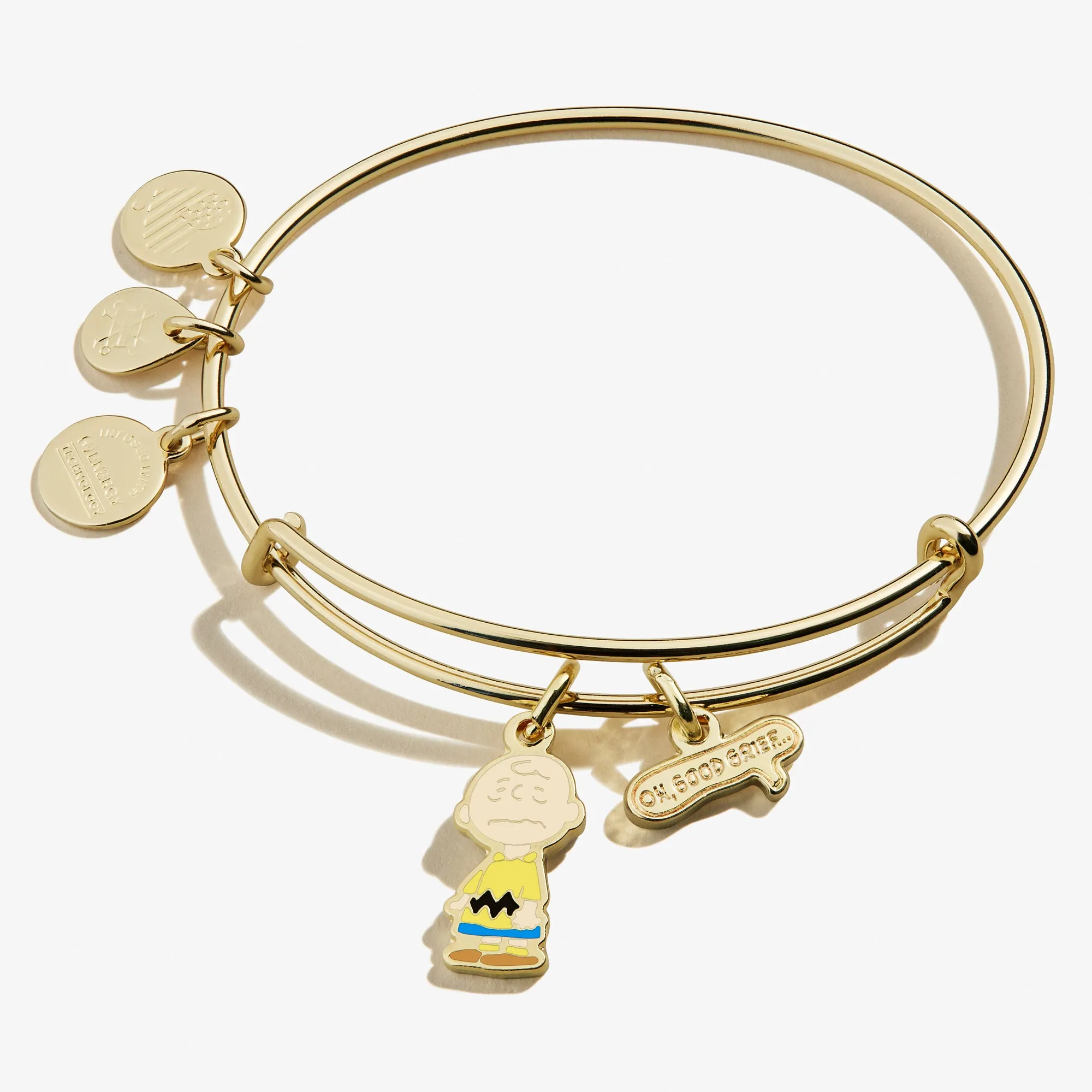 Peanuts Charlie Brown 'Oh, Good Grief' Duo Charm Bangle