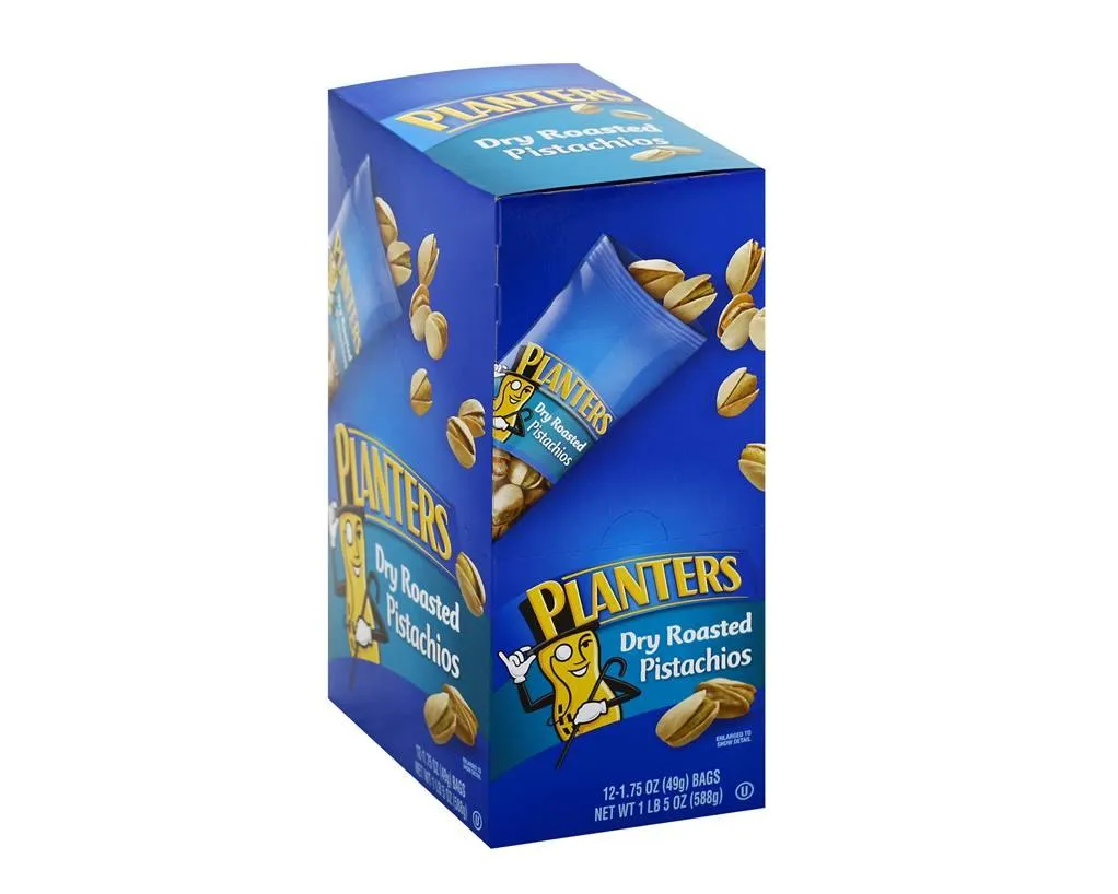 Planters Dry Roasted Salted Pistachios Bags