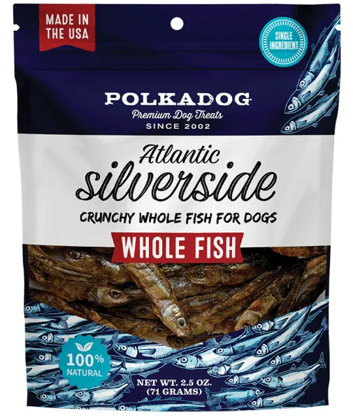 Polka Dog Silverside Pouch 2.5oz