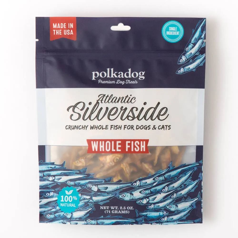 Polkadog Dogs & Cats Atlantic Silverside Whole Fish 2.5oz