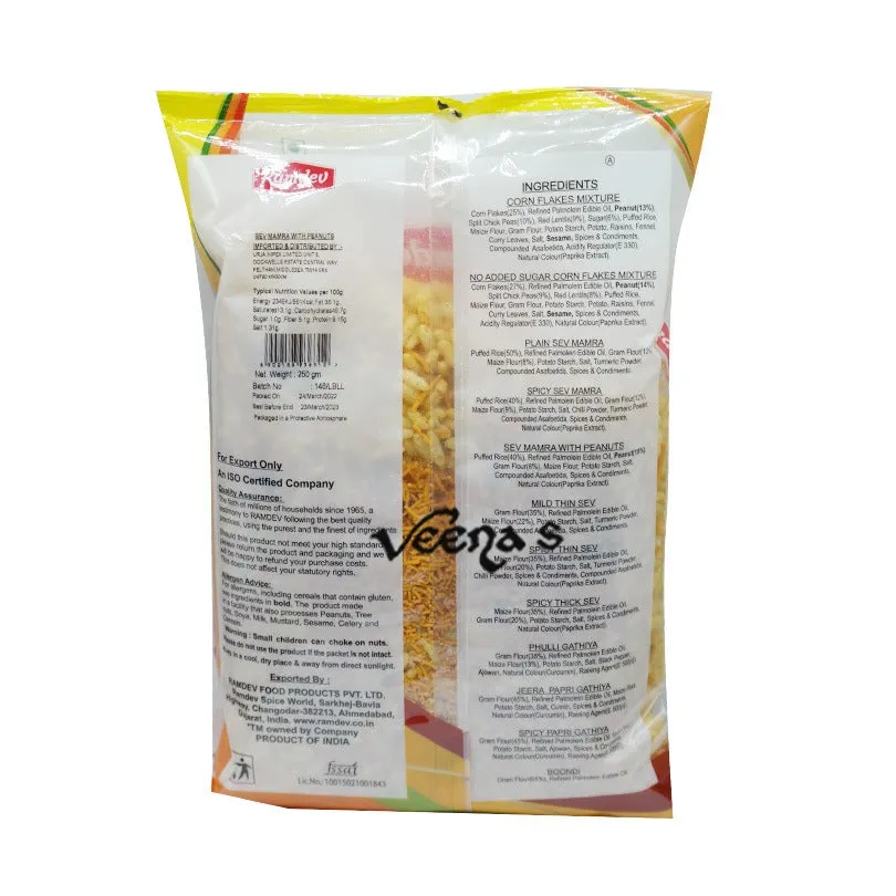 Ramdev Snacks Sev Mamra With Peanuts 250g