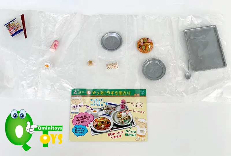 Rare 2006 Re-Ment School Lunch Meal Set Full Set of 10 pcs (Outer box was color fading) <Free Shipping>