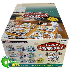 Rare 2006 Re-Ment School Lunch Meal Set Full Set of 10 pcs (Outer box was color fading) <Free Shipping>