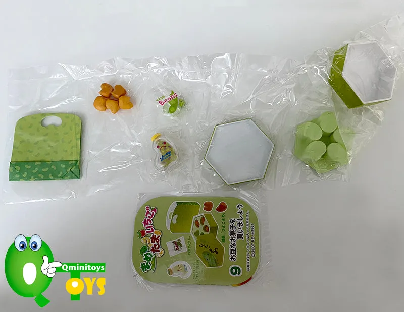 Rare 2007 Re-Ment Strawberry Green Bean and Egg Full Set of 10 pcs <Free Shipping>