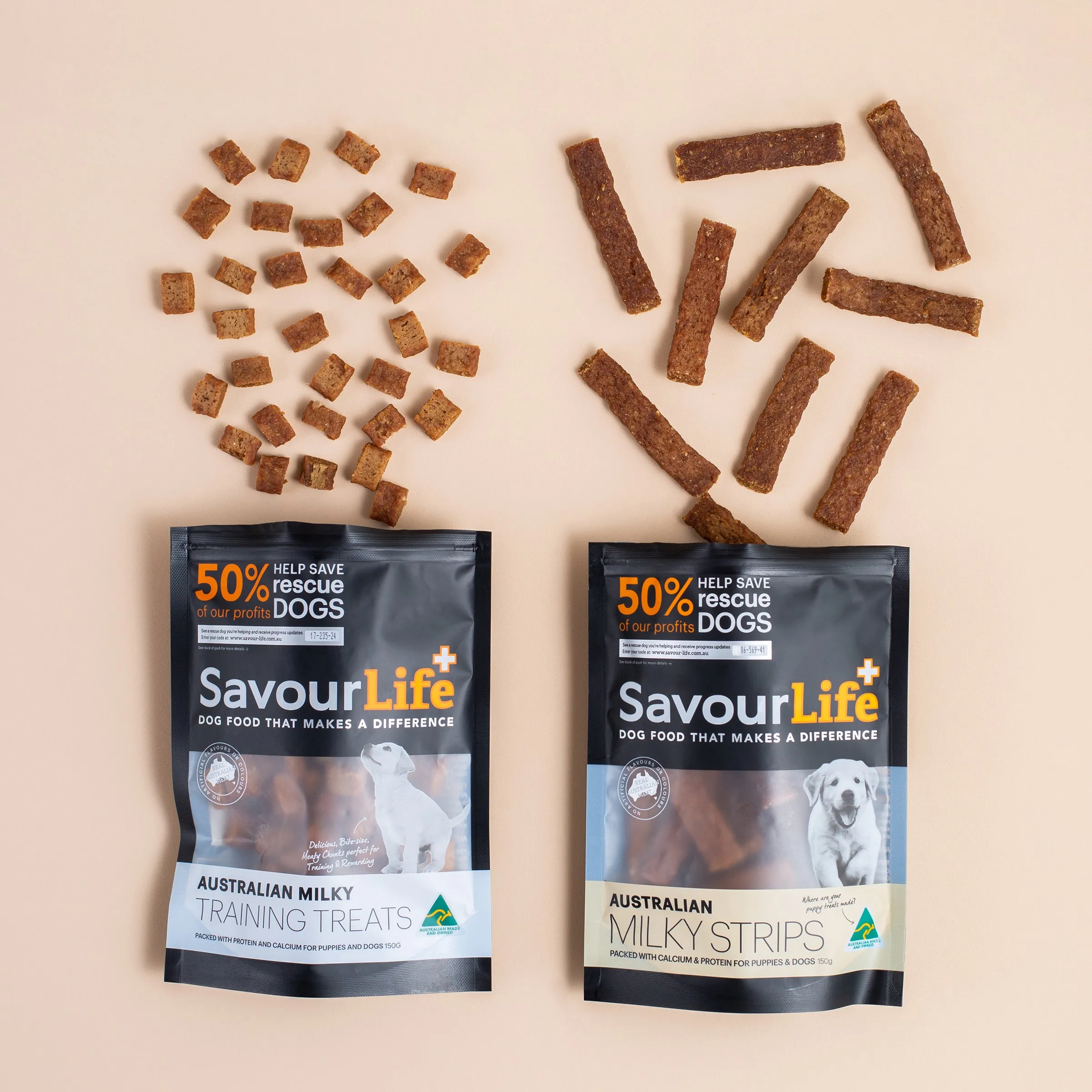 SavourLife Dog Treat Australian Milky Strips 150g