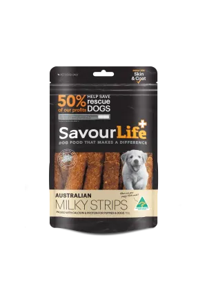 SavourLife Dog Treat Australian Milky Strips 150g